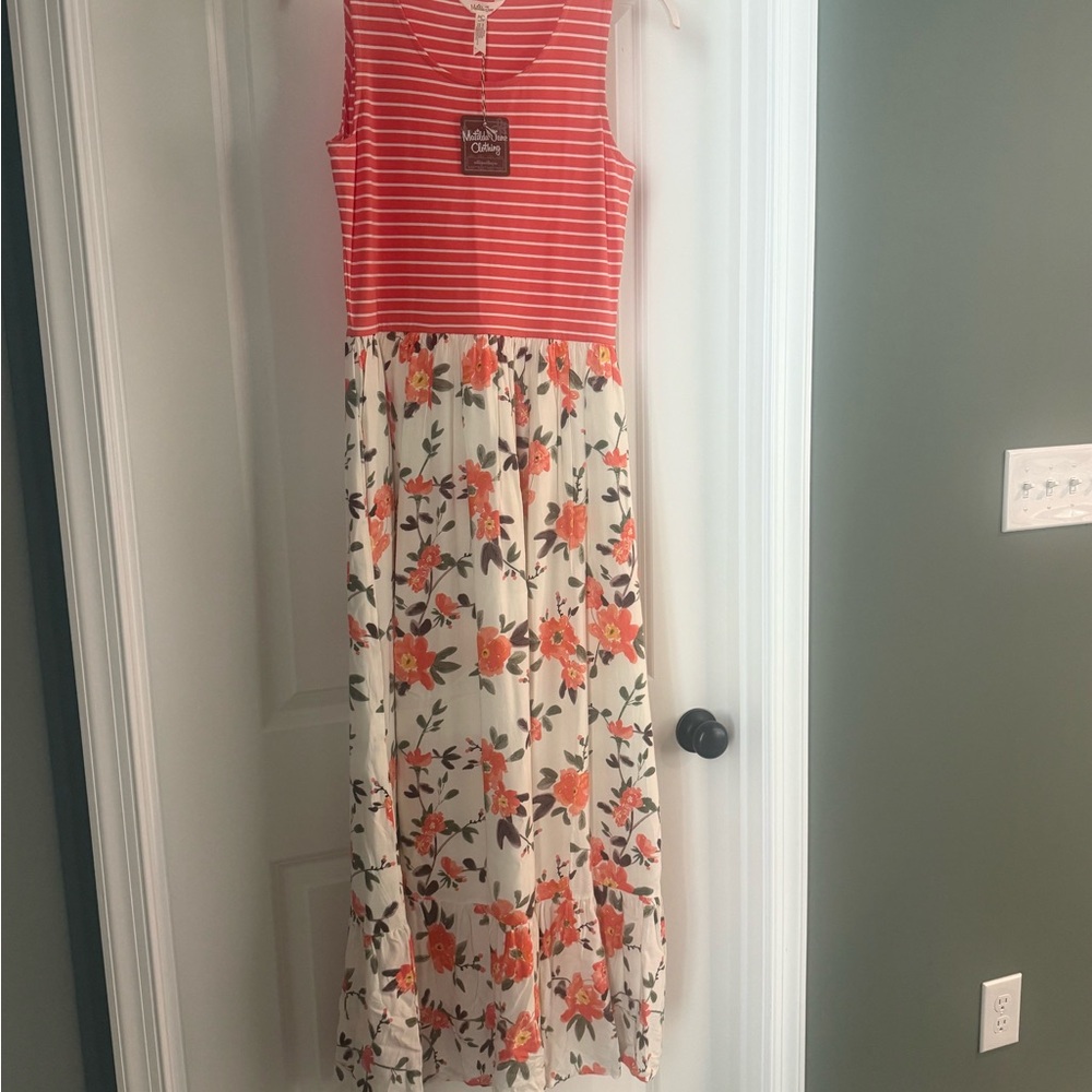 Matilda Jane Pink Sleeveless Maxi Sundress